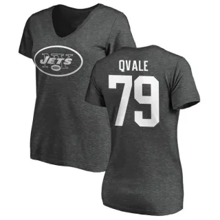 Brent Qvale Women's New York Jets One Color T-Shirt - Ash