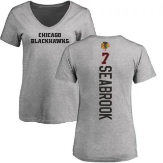 Brent Seabrook Women's Chicago Blackhawks Backer T-Shirt - Ash