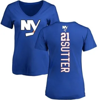 Brent Sutter Women's New York Islanders Backer T-Shirt - Royal