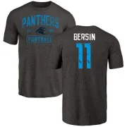 Brenton Bersin Carolina Panthers Black Distressed Name & Number Tri-Blend T-Shirt