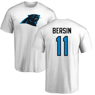 Brenton Bersin Carolina Panthers Name & Number Logo T-Shirt - White