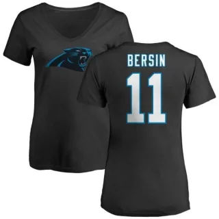 Brenton Bersin Women's Carolina Panthers Name & Number Logo Slim Fit T-Shirt - Black