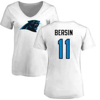 Brenton Bersin Women's Carolina Panthers Name & Number Logo Slim Fit T-Shirt - White