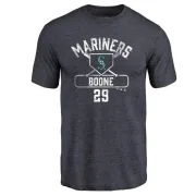 Bret Boone Seattle Mariners Base Runner Tri-Blend T-Shirt - Navy