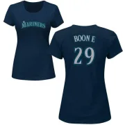 Bret Boone Women's Seattle Mariners Name & Number T-Shirt - Navy