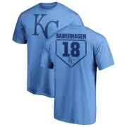 Bret Saberhagen Kansas City Royals RBI T-Shirt - Light Blue