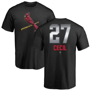 Brett Cecil St. Louis Cardinals Midnight Mascot T-Shirt - Black