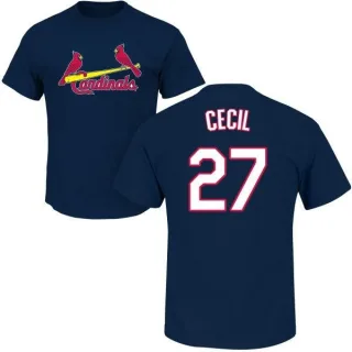 Brett Cecil St. Louis Cardinals Name & Number T-Shirt - Navy