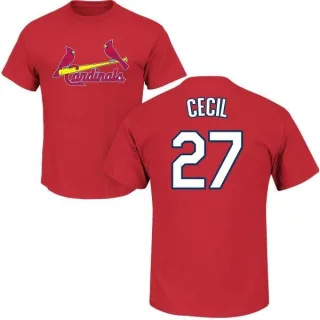 Brett Cecil St. Louis Cardinals Name & Number T-Shirt - Red