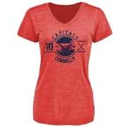 Brett Connolly Women's Washington Capitals Insignia Tri-Blend T-Shirt - Red