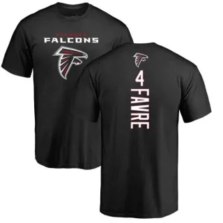 Brett Favre Atlanta Falcons Backer T-Shirt - Black