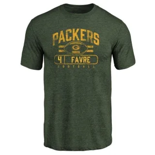 Brett Favre Green Bay Packers Flanker Tri-Blend T-Shirt - Green