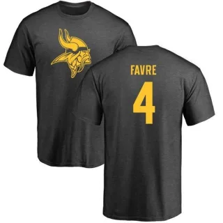 Brett Favre Minnesota Vikings One Color T-Shirt - Ash