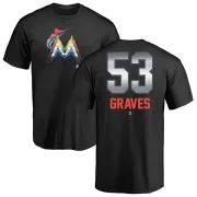 Brett Graves Miami Marlins Midnight Mascot T-Shirt - Black