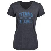 Brett Kern Women's Tennessee Titans Flanker Tri-Blend T-Shirt - Navy