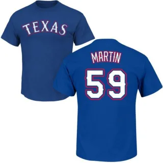 Brett Martin Texas Rangers Name & Number T-Shirt - Royal