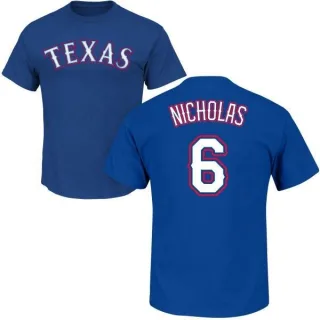 Brett Nicholas Texas Rangers Name & Number T-Shirt - Royal