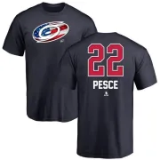 Brett Pesce Carolina Hurricanes Name and Number Banner Wave T-Shirt - Navy