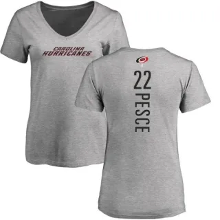 Brett Pesce Women's Carolina Hurricanes Backer T-Shirt - Ash