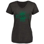 Brett Ritchie Women's Dallas Stars Insignia Tri-Blend T-Shirt - Black