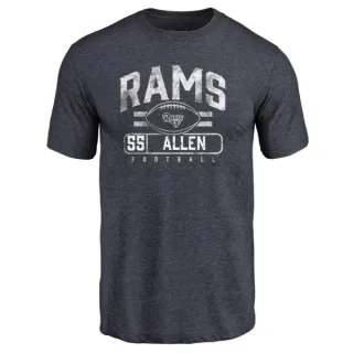 Brian Allen Los Angeles Rams Flanker Tri-Blend T-Shirt - Navy