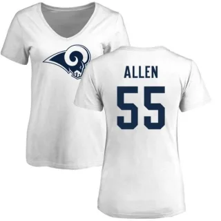 Brian Allen Women's Los Angeles Rams Name & Number Logo Slim Fit T-Shirt - White