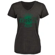 Brian Bellows Women's Dallas Stars Insignia Tri-Blend T-Shirt - Black