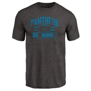 Brian Burns Carolina Panthers Flanker Tri-Blend T-Shirt - Black