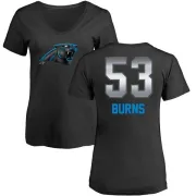 Brian Burns Women's Carolina Panthers Midnight Mascot T-Shirt - Black