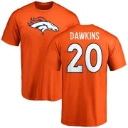 Brian Dawkins Denver Broncos Name & Number Logo T-Shirt - Orange