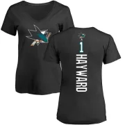 Brian Hayward Women's San Jose Sharks Backer T-Shirt - Black