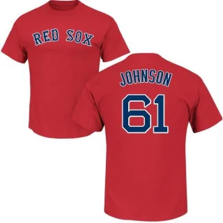 Brian Johnson Boston Red Sox Name & Number T-Shirt - Scarlet