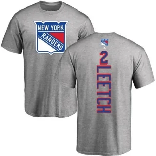 Brian Leetch New York Rangers Backer T-Shirt - Ash