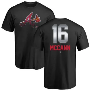 Brian McCann Atlanta Braves Midnight Mascot T-Shirt - Black