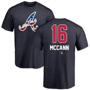 Brian McCann Atlanta Braves Name and Number Banner Wave T-Shirt - Navy