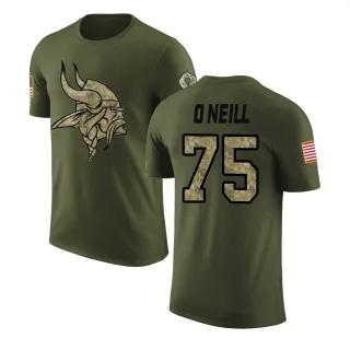 Brian O'Neill Minnesota Vikings Olive Salute to Service Legend T-Shirt