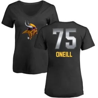 Brian O'Neill Women's Minnesota Vikings Midnight Mascot T-Shirt - Black