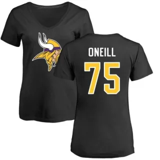 Brian O'Neill Women's Minnesota Vikings Name & Number Logo Slim Fit T-Shirt - Black