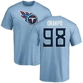 Brian Orakpo Tennessee Titans Name & Number Logo T-Shirt - Light Blue