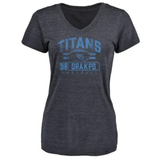 Brian Orakpo Women's Tennessee Titans Flanker Tri-Blend T-Shirt - Navy