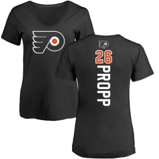 Brian Propp Women's Philadelphia Flyers Backer T-Shirt - Black