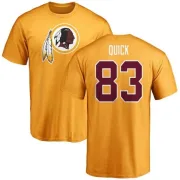 Brian Quick Washington Redskins Name & Number Logo T-Shirt - Gold