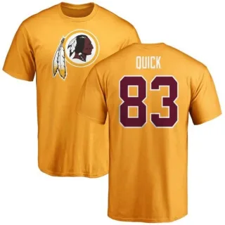 Brian Quick Washington Redskins Name & Number Logo T-Shirt - Gold