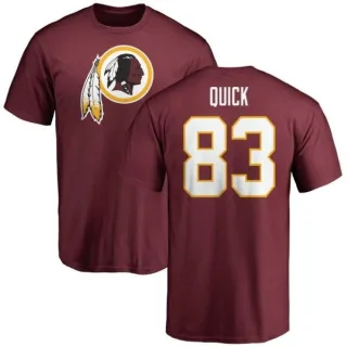 Brian Quick Washington Redskins Name & Number Logo T-Shirt - Maroon