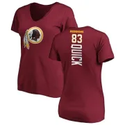 Brian Quick Women's Washington Redskins Backer Slim Fit T-Shirt - Maroon