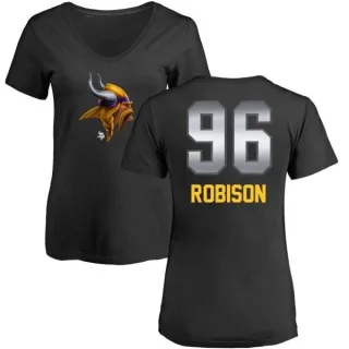 Brian Robison Women's Minnesota Vikings Midnight Mascot T-Shirt - Black