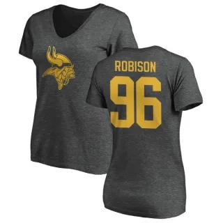 Brian Robison Women's Minnesota Vikings One Color T-Shirt - Ash