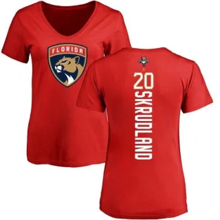 Brian Skrudland Women's Florida Panthers Backer T-Shirt - Red