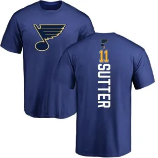 Brian Sutter St. Louis Blues Backer T-Shirt - Royal