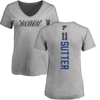 Brian Sutter Women's St. Louis Blues Backer T-Shirt - Ash